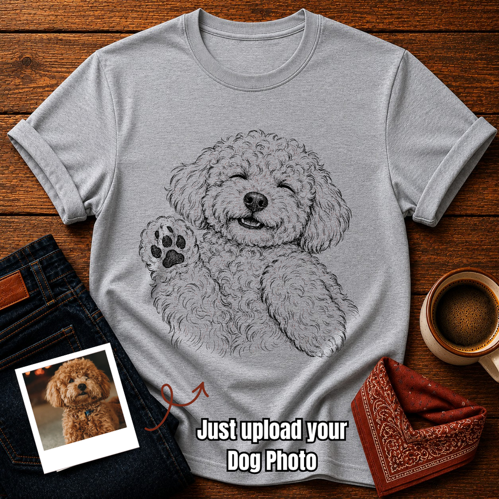 Custom Happy Smile Dog T-Shirt