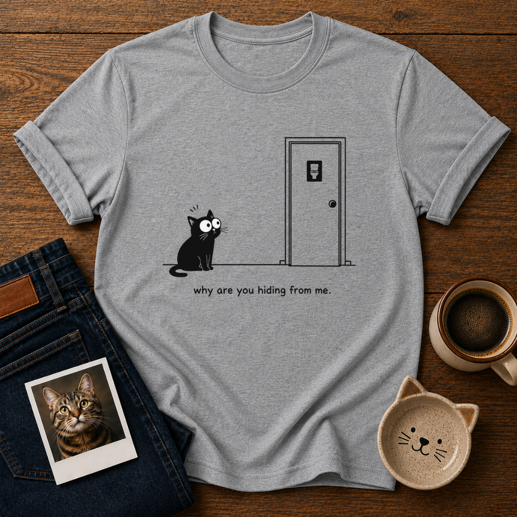 Hiding Cat T-Shirt