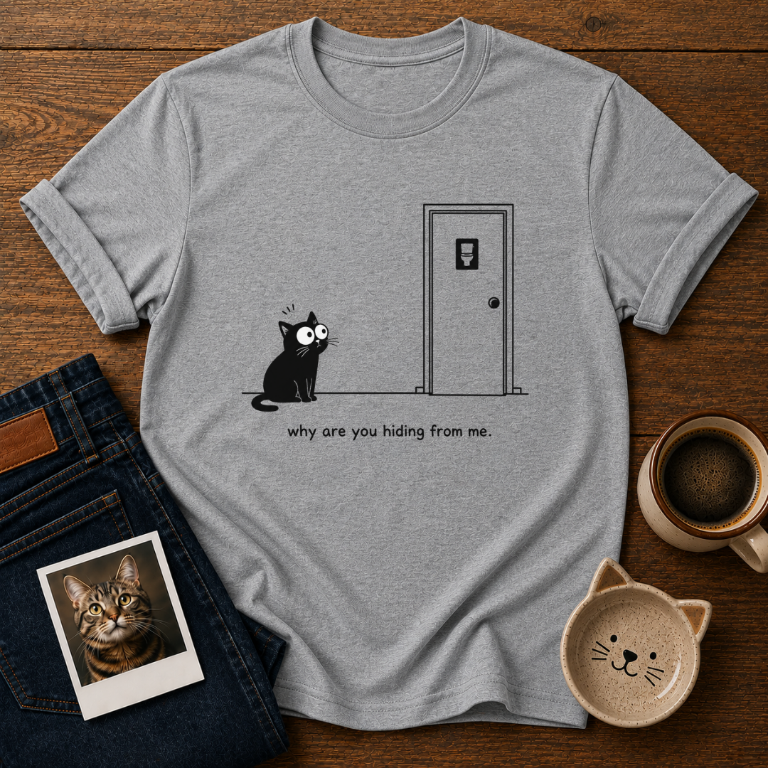 Hiding Cat T-Shirt
