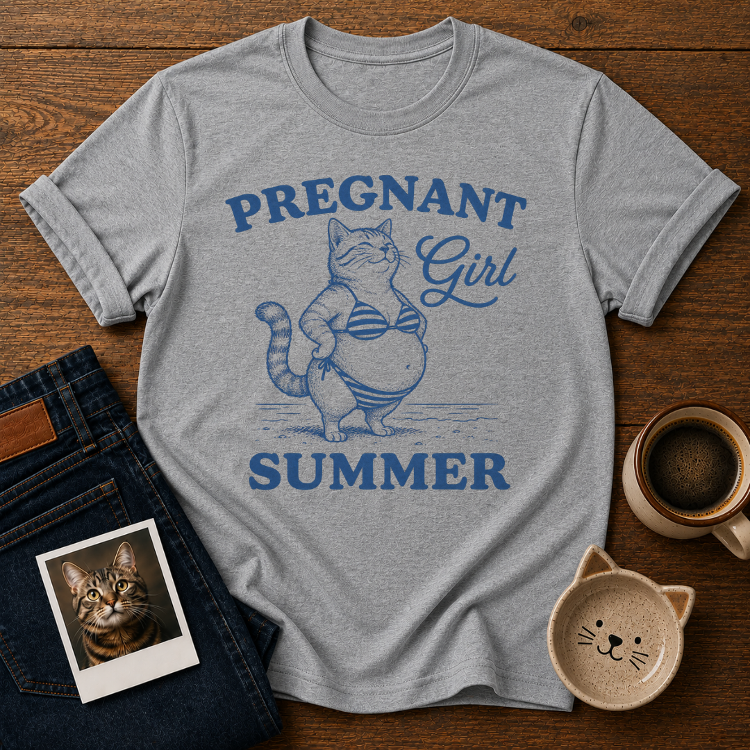 Pregnant Girl Summer T-Shirt
