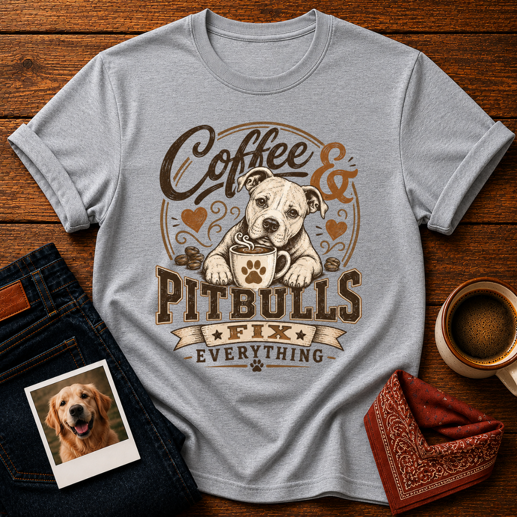 Coffee & Pitbulls T-Shirt
