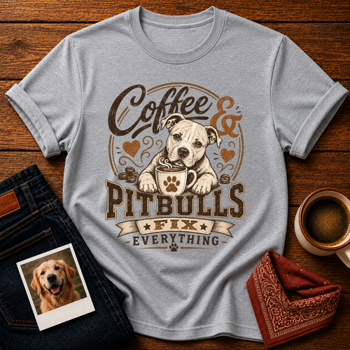 Coffee & Pitbulls T-Shirt
