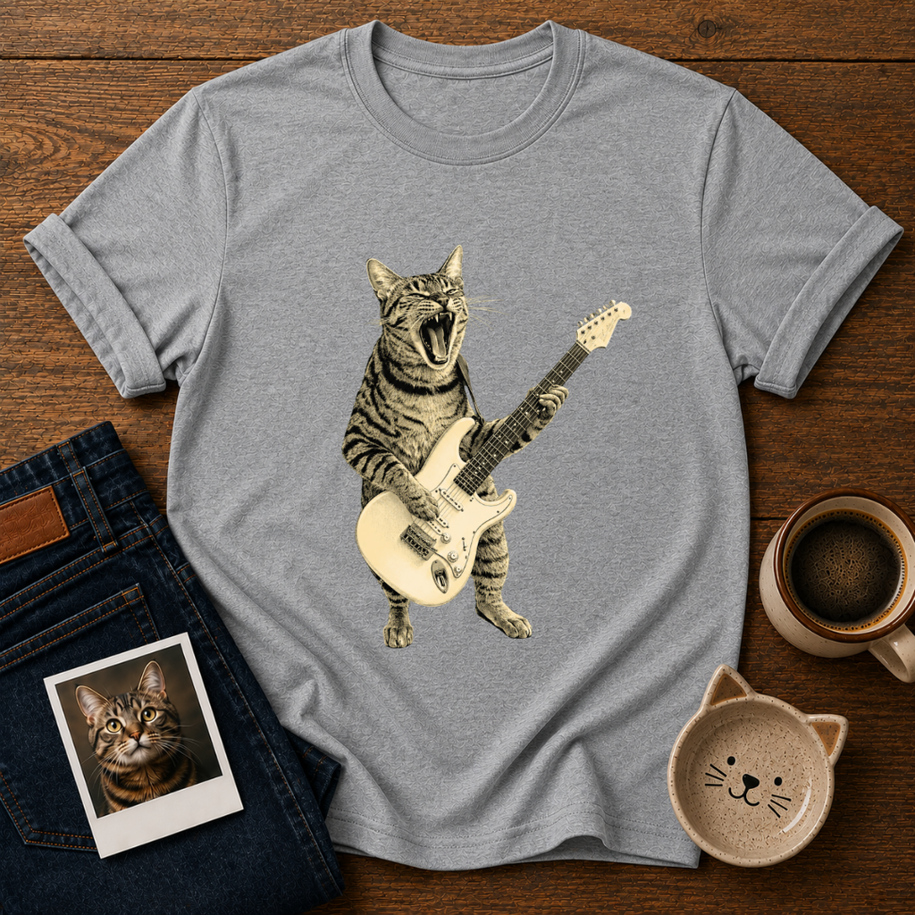 Rockstar Cat T-Shirt