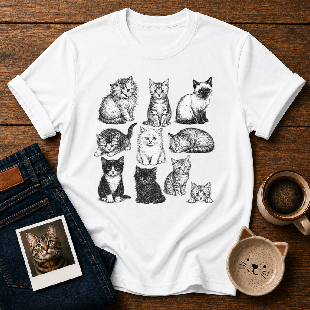 Cute Cats Collection T-Shirt