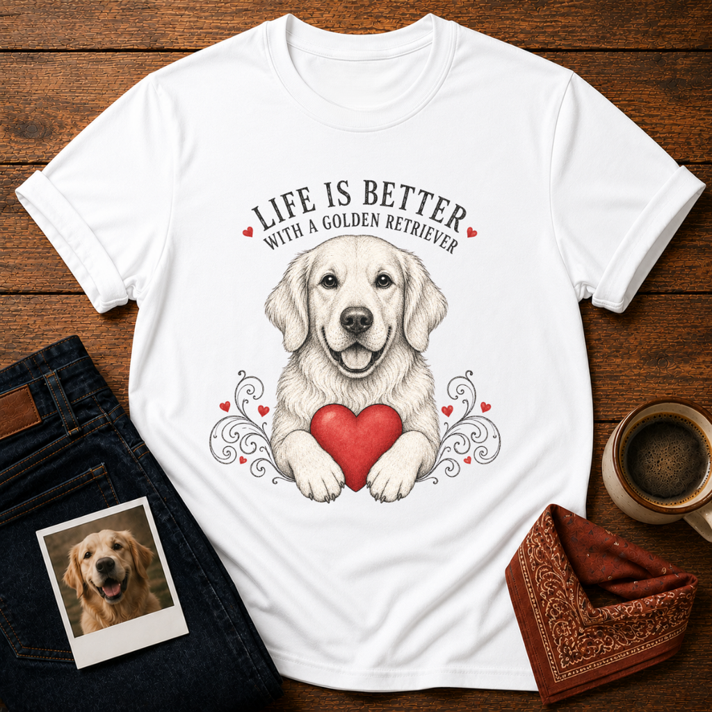 Golden Retriever Love Tax T-Shirt