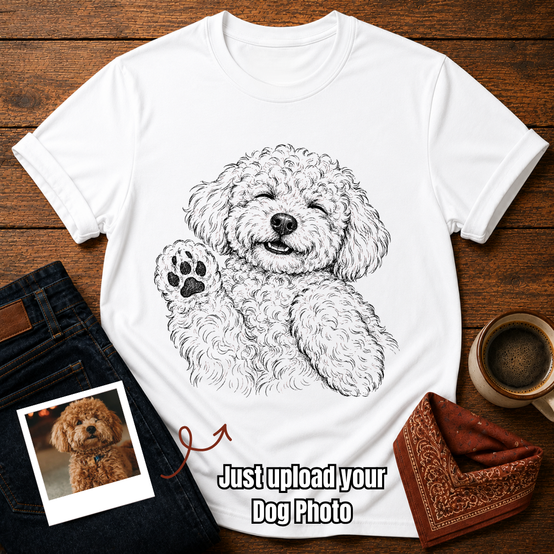 Custom Happy Smile Dog T-Shirt