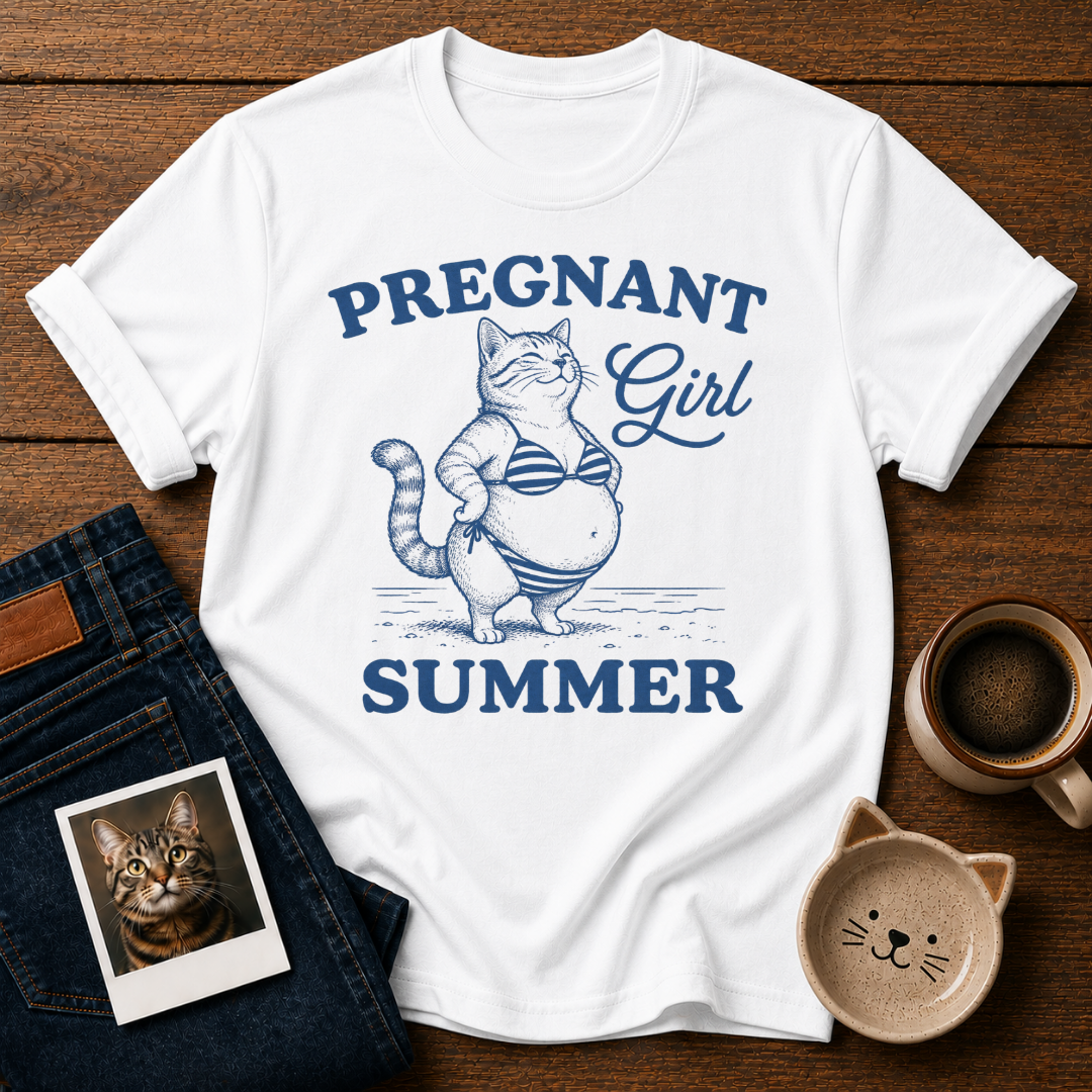 Pregnant Girl Summer T-Shirt