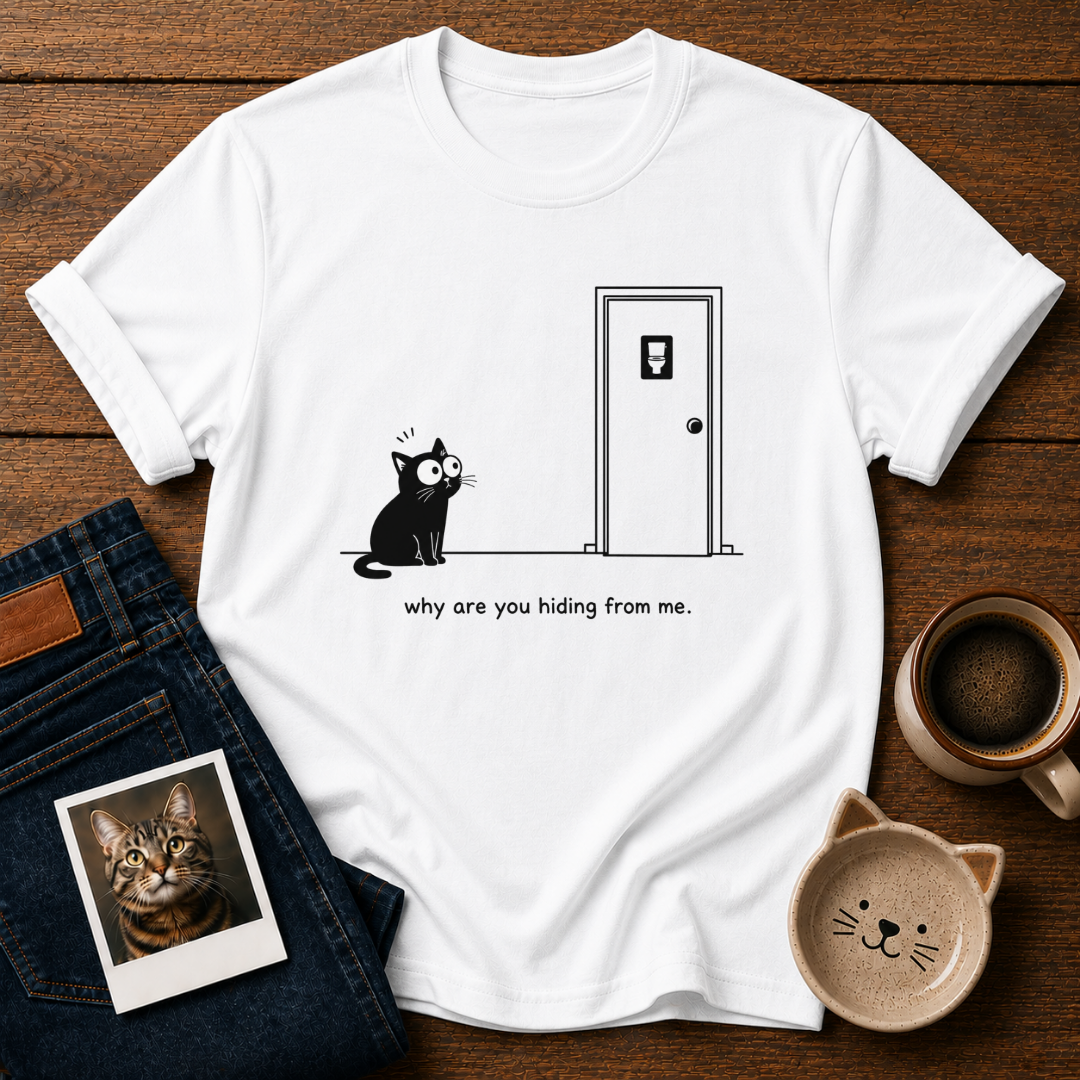 Hiding Cat T-Shirt