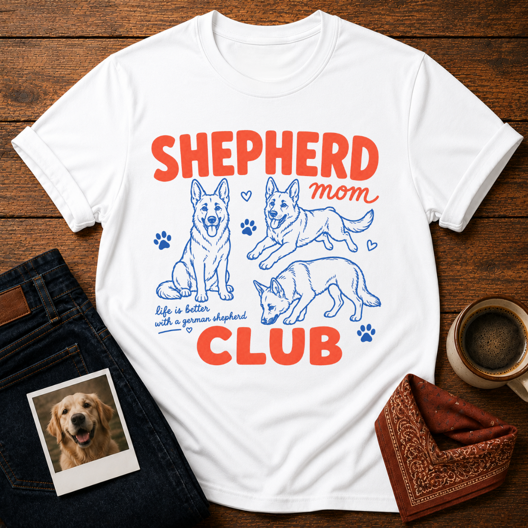 Shepherd Mom Club T-Shirt