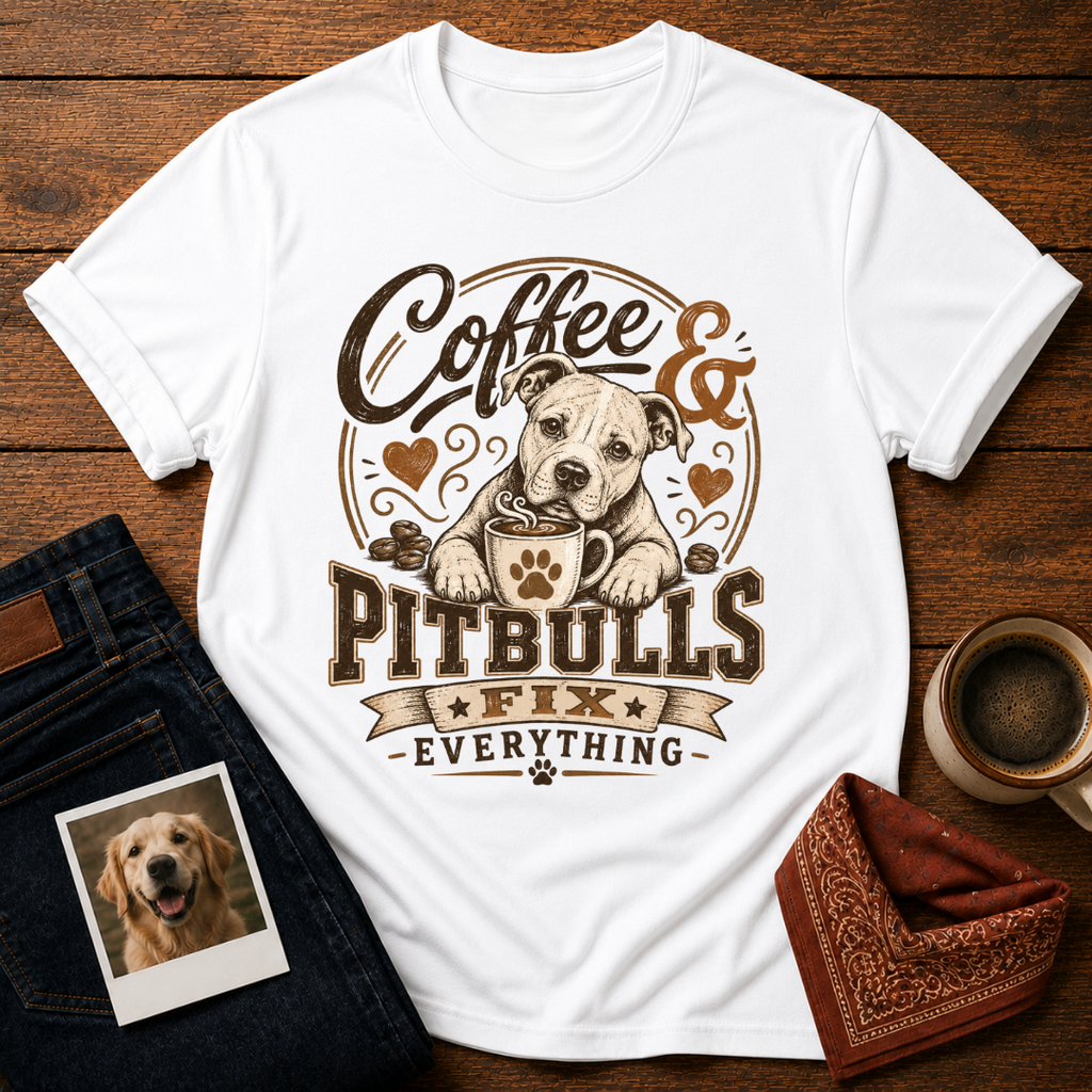 Coffee & Pitbulls T-Shirt