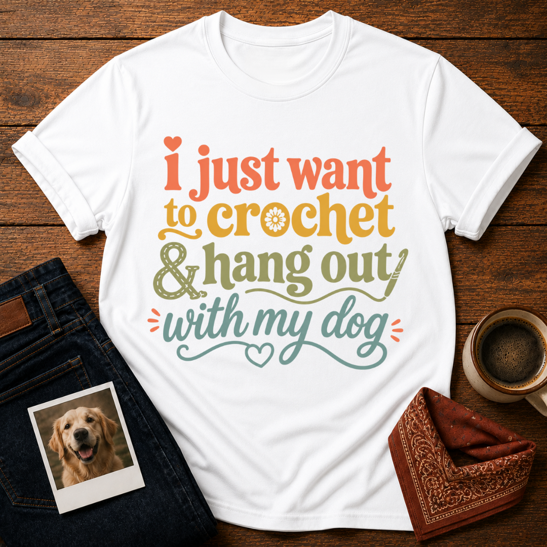 My Dog & My Crochet Era T-Shirt