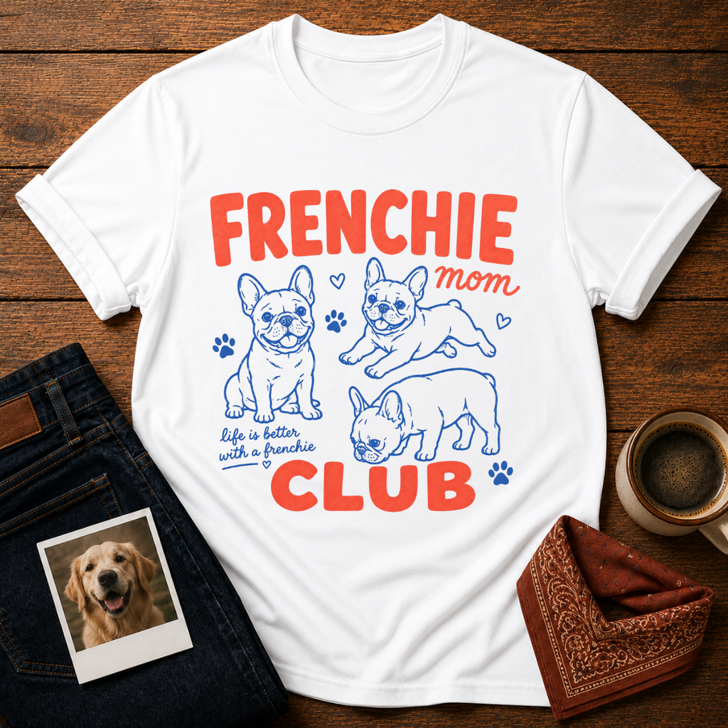 Frenchie Mom Club T-Shirt